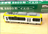 Modemo  NT143 モデモ 東京都電8800形 イエロー 荒川線 NT143 路面電車 N比例日本鐵路動力模型