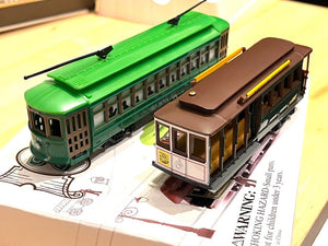 Bachmann 百萬城  美國三藩市䌫車及電車模型 HO比例鐵路擺件模型