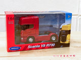 紅色貨車拖頭 模型玩具