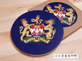 "British Hong Kong Government" pattern coaster